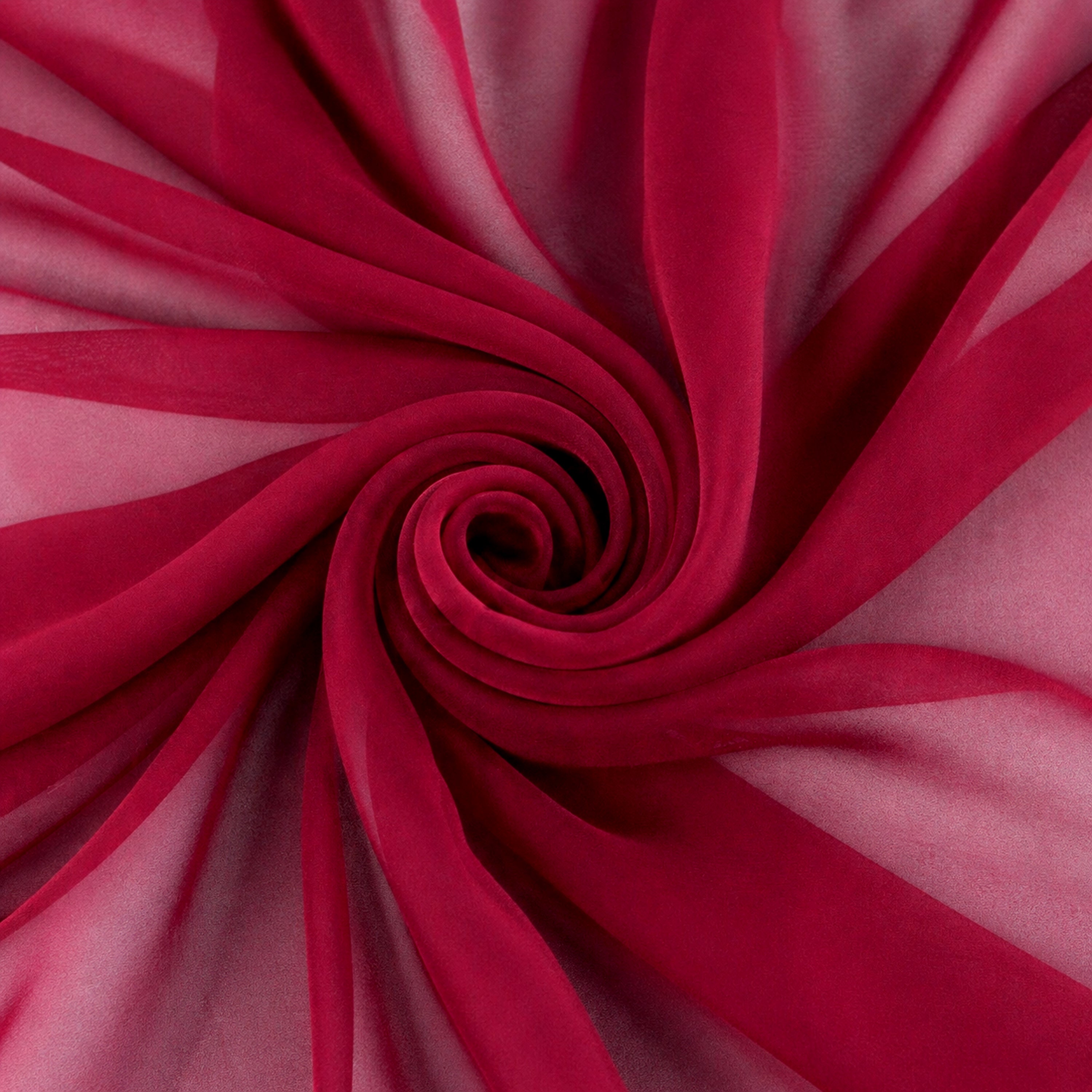 Burgundy Fuchsia Chiffon Fabric – Sheer Material for Dresses