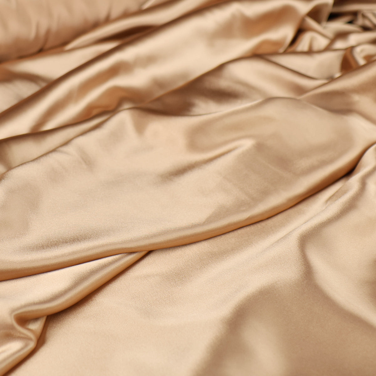 Brown Satin Charmeuse Fabric by the Yard, Silky Charmeuse for Dresses, Blouses and Luxury Apparel