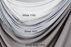 Glitter Spandex Knit Fabric: Shimmer Metallic 4-Way Stretch Material - 18 Colors