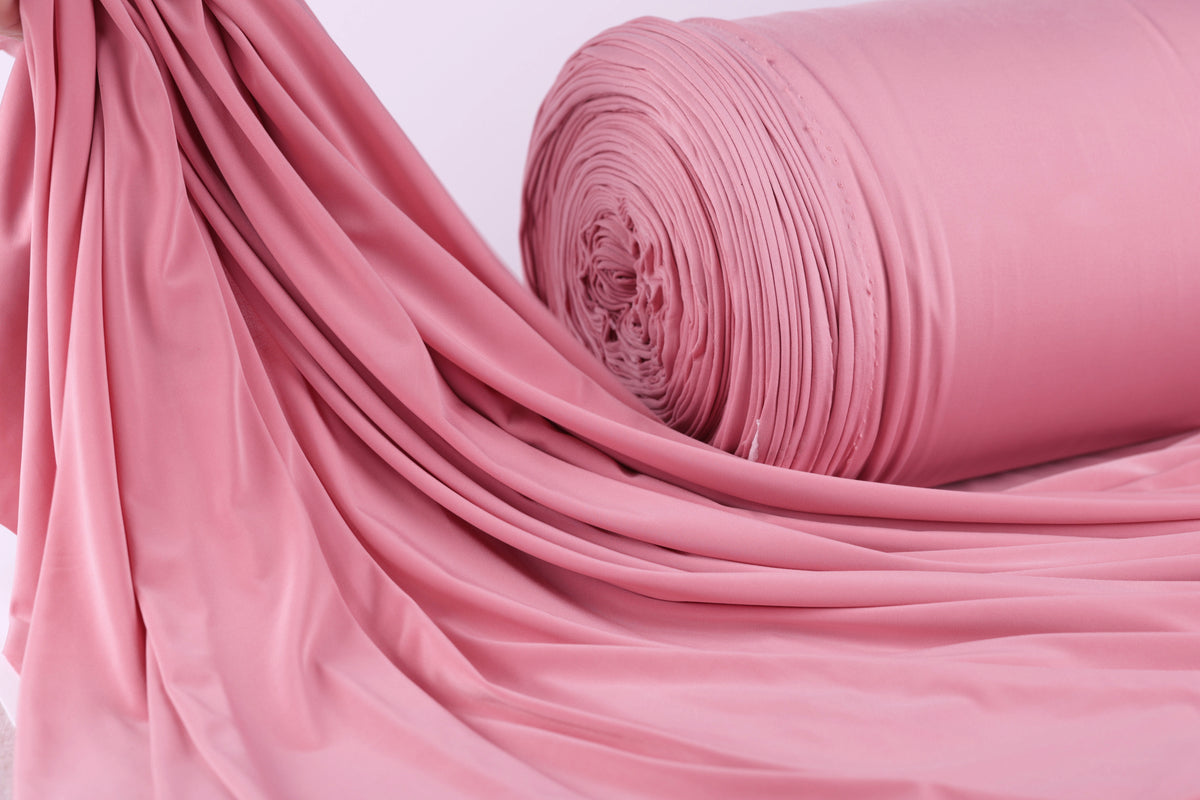 Soft Pink Venechia Stretch Fabric – 4-Way Matte Knit 201 gsm by the Yard