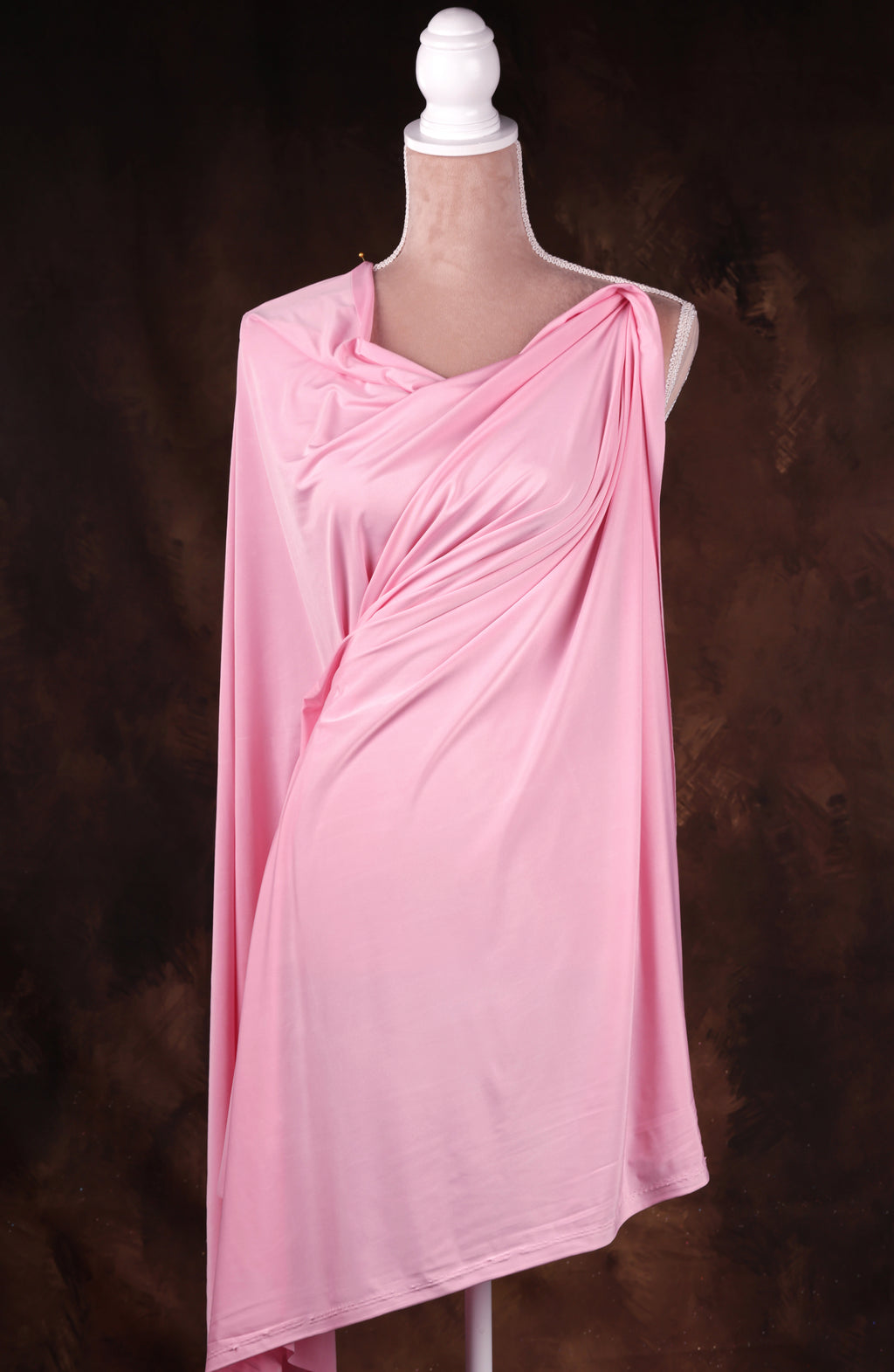 Soft Pink Venechia Stretch Fabric – 4-Way Matte Knit 201 gsm by the Yard