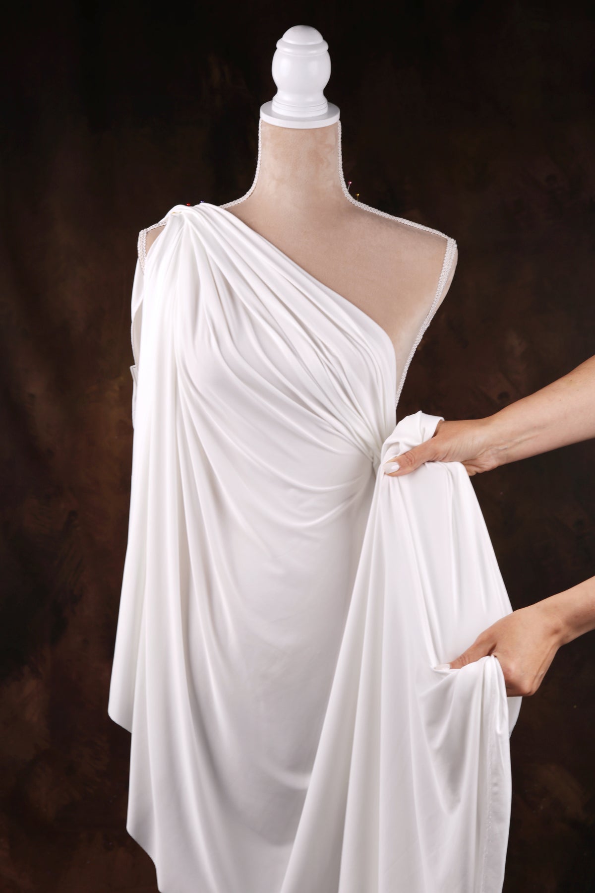Classic Neutral Venechia Fabric – Matte 4-Way Stretch Knit Yardage