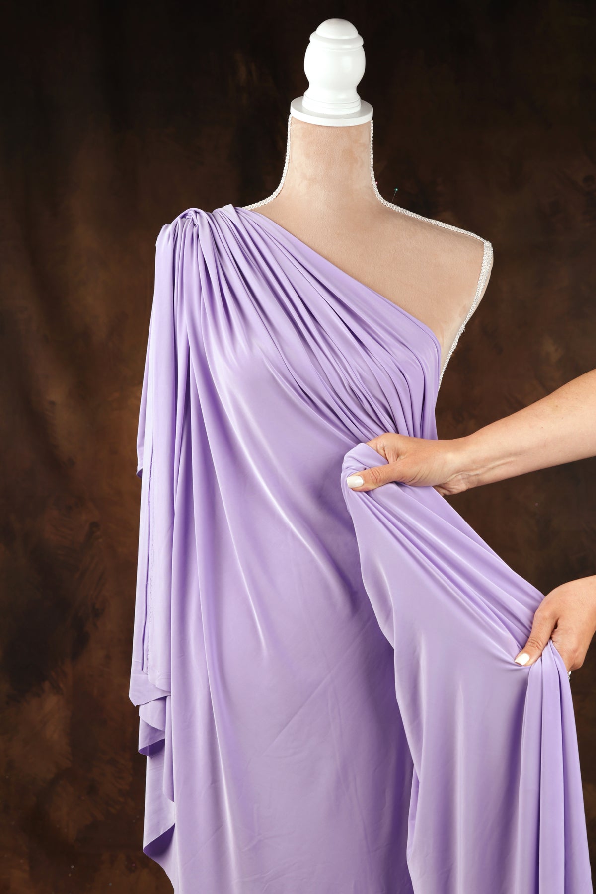 Lavender Venechia Stretch Knit – Smooth Matte Fabric 201 gsm by the Yard