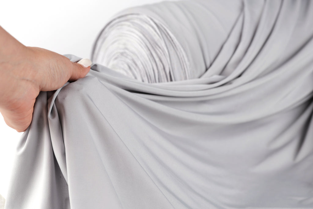 Periwinkle Venechia Stretch Fabric – Soft Matte 4-Way Knit by the Yard