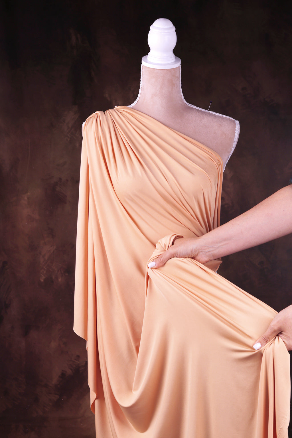 Golden Orange Venechia Stretch Fabric – Matte 4-Way Knit 201 gsm Yardage