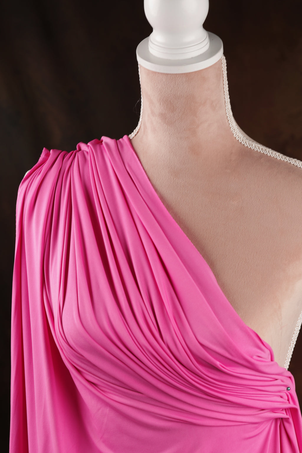 Soft Pink Venechia Stretch Fabric – 4-Way Matte Knit 201 gsm by the Yard