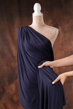 Royal Blue Venechia Stretch Knit Fabric – Matte 4-Way Apparel Cloth by the Yard