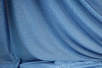 Blue-Navy Glitter Knit Fabric, 4-Way Stretch Dancewear Costume Fashion