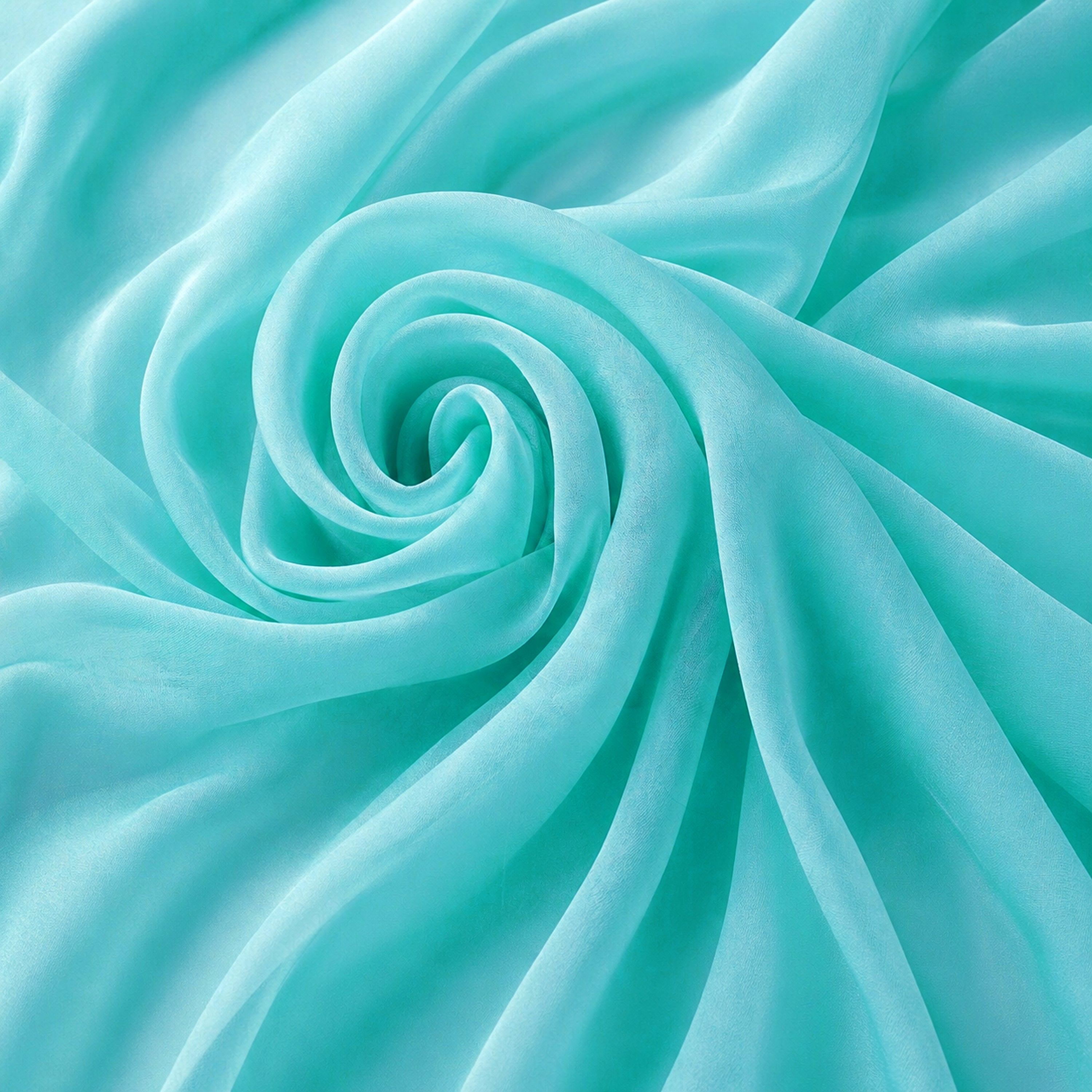Mint Jade Chiffon Fabric – Sheer Lightweight Material for Dresses