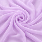 Lilac Purple Chiffon Fabric – Sheer Flowing Material for Dresses & Event Decor