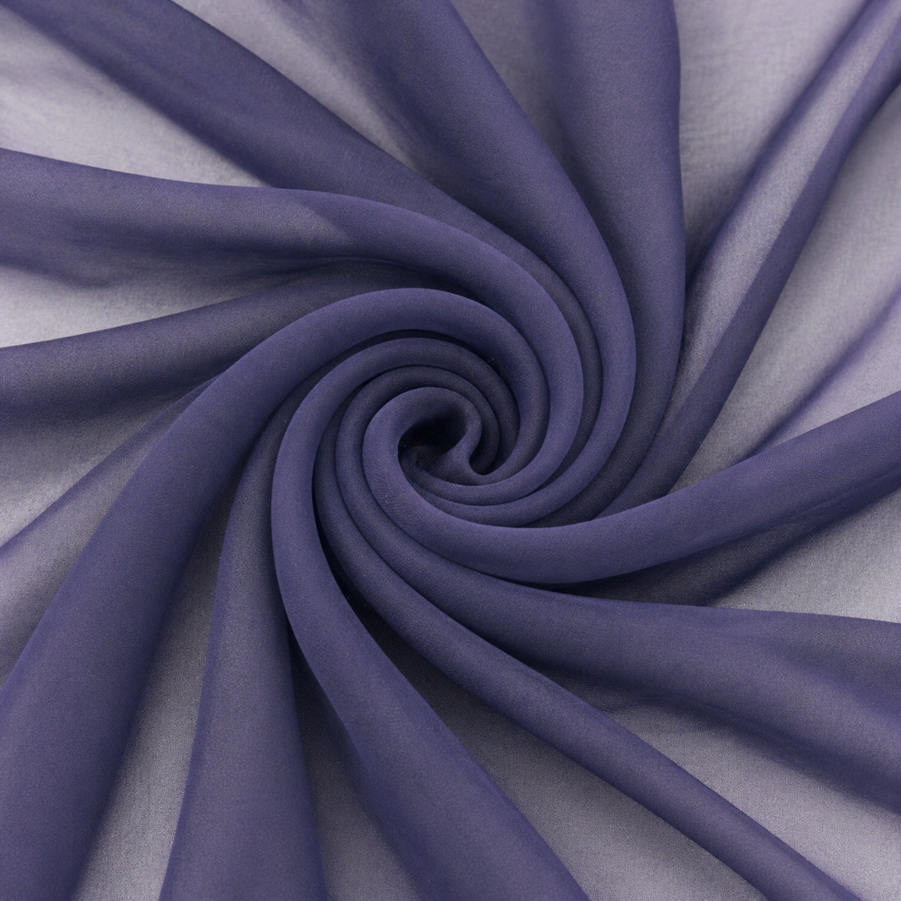 Blue Chiffon Fabric – Sheer Flowing Material for Dresses, Bridesmaid & Decor