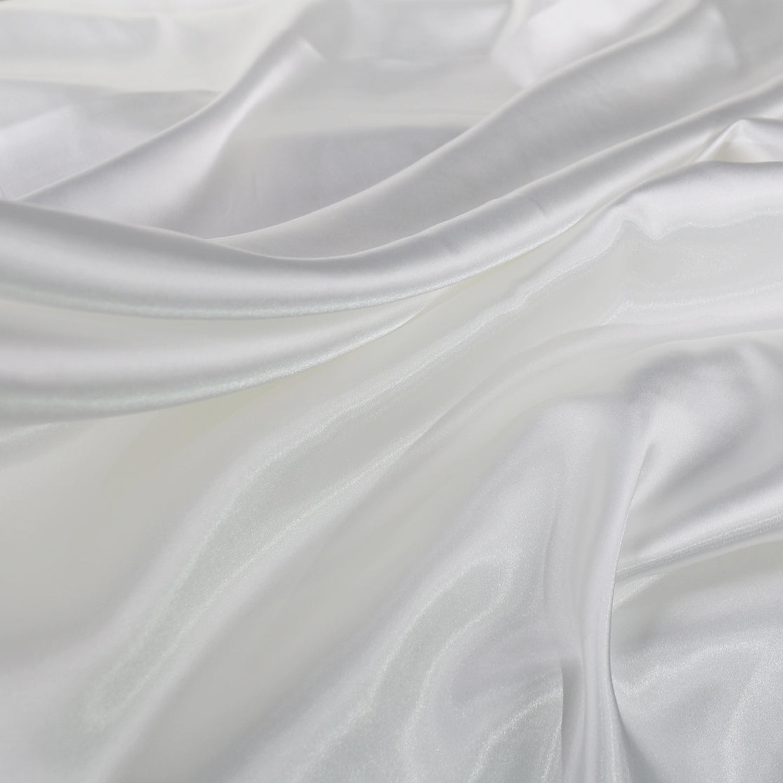 Charmeuse Satin Fabric by the Yard, Silky Polyester for Bridal, Prom and Costume Sewing