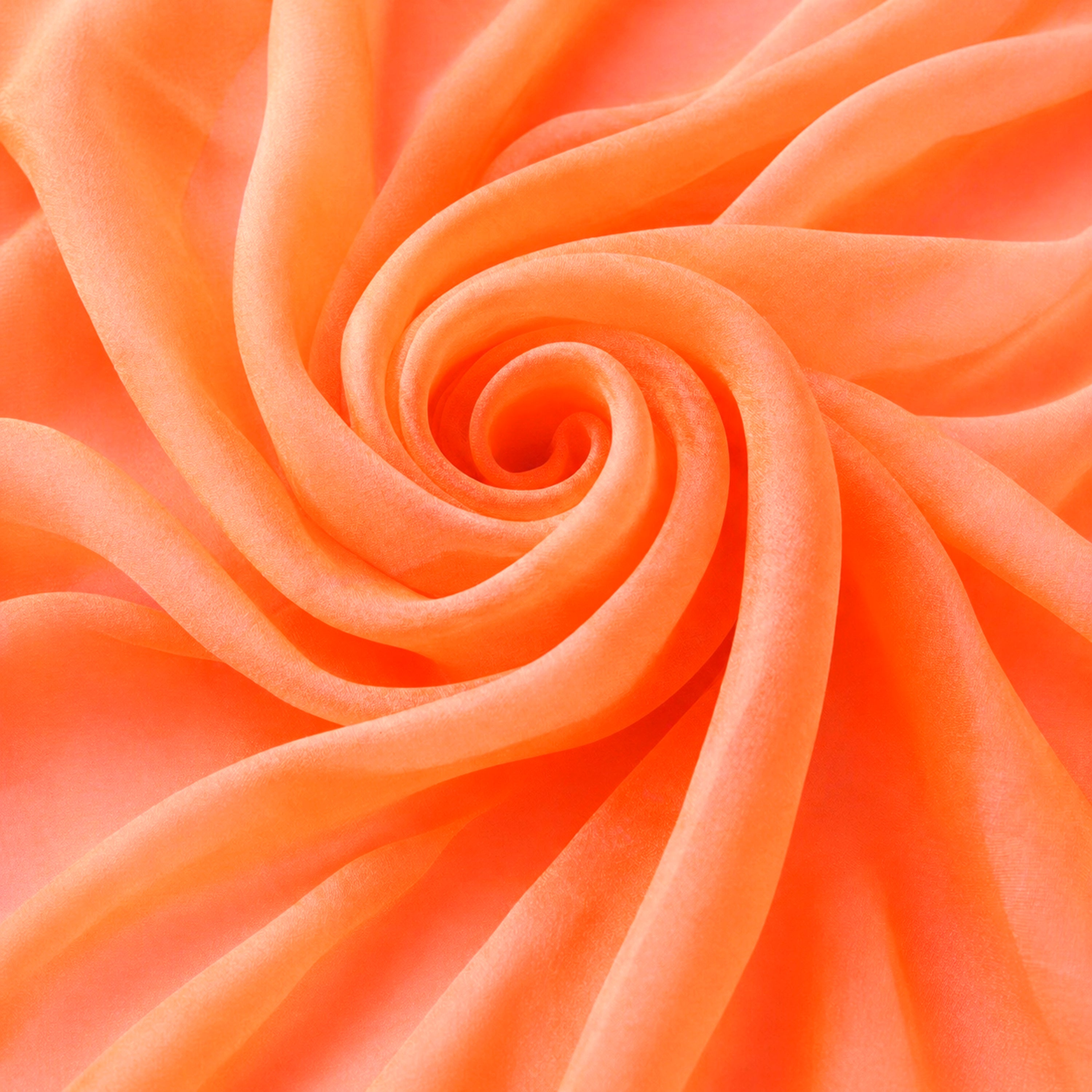 Yellow Orange Chiffon Fabric – Sheer Flowing Material for Dresses