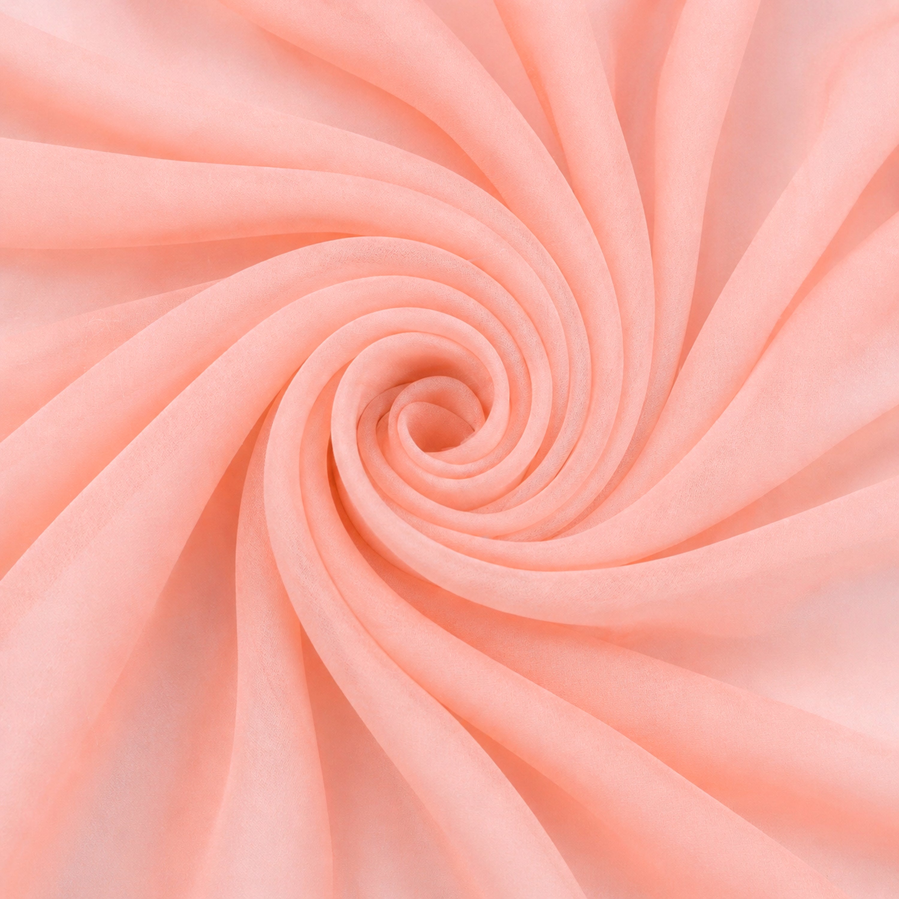 Peach Blush Chiffon Fabric – Sheer Soft Material for Dresses & Bridesmaid Looks