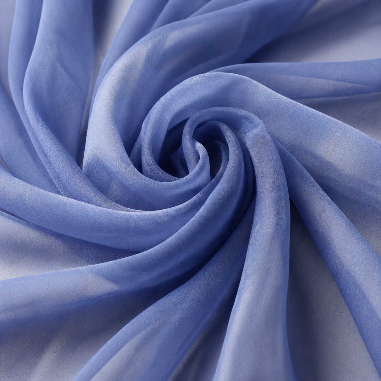 Blue Chiffon Fabric – Sheer Flowing Material for Dresses, Bridesmaid & Decor