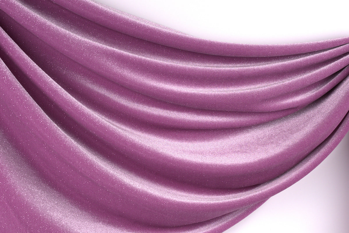 Glitter Velvet Stretch Fabric by Yard, 4-Way Stretch for Dance Costumes Eveningwear