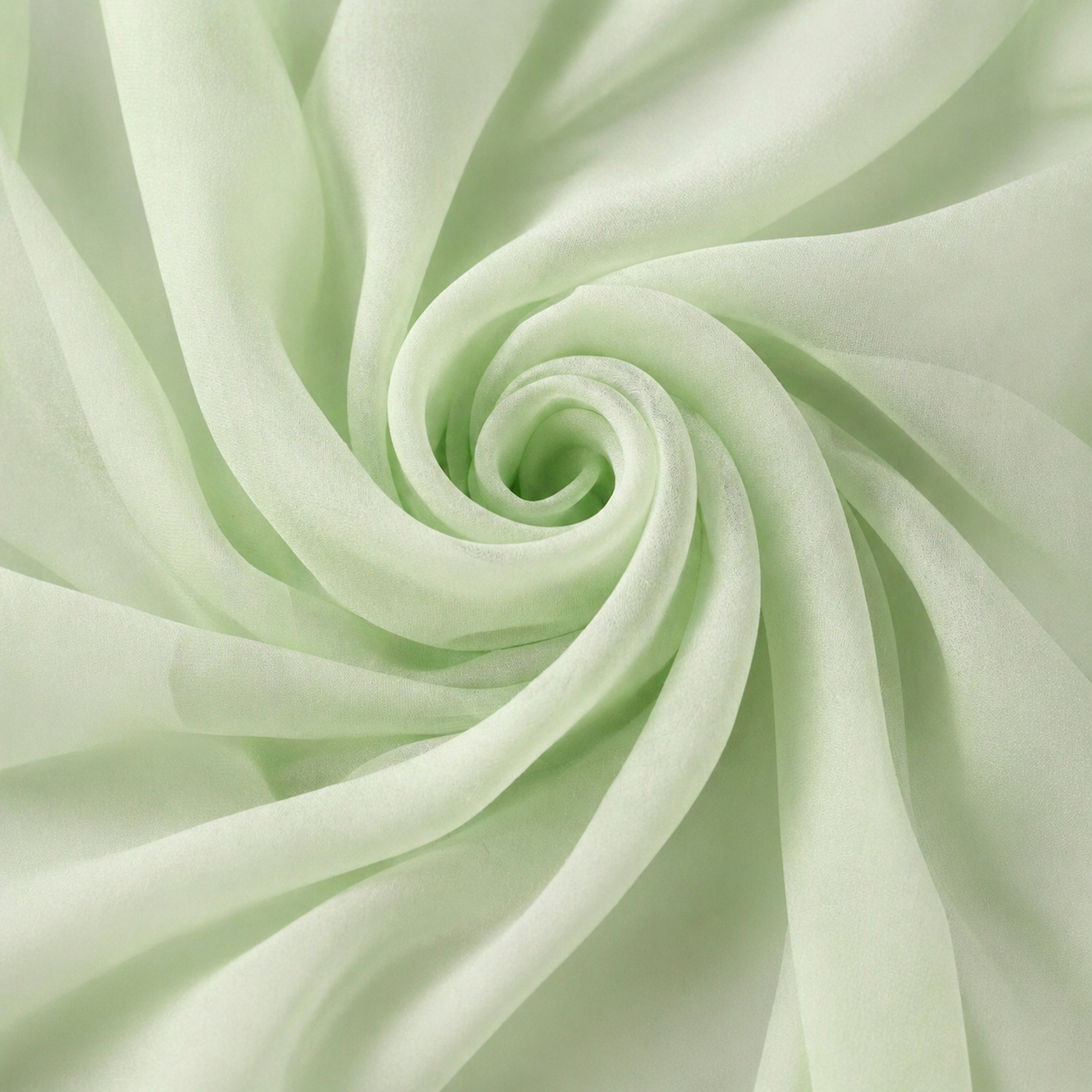 Mint Jade Chiffon Fabric – Sheer Lightweight Material for Dresses