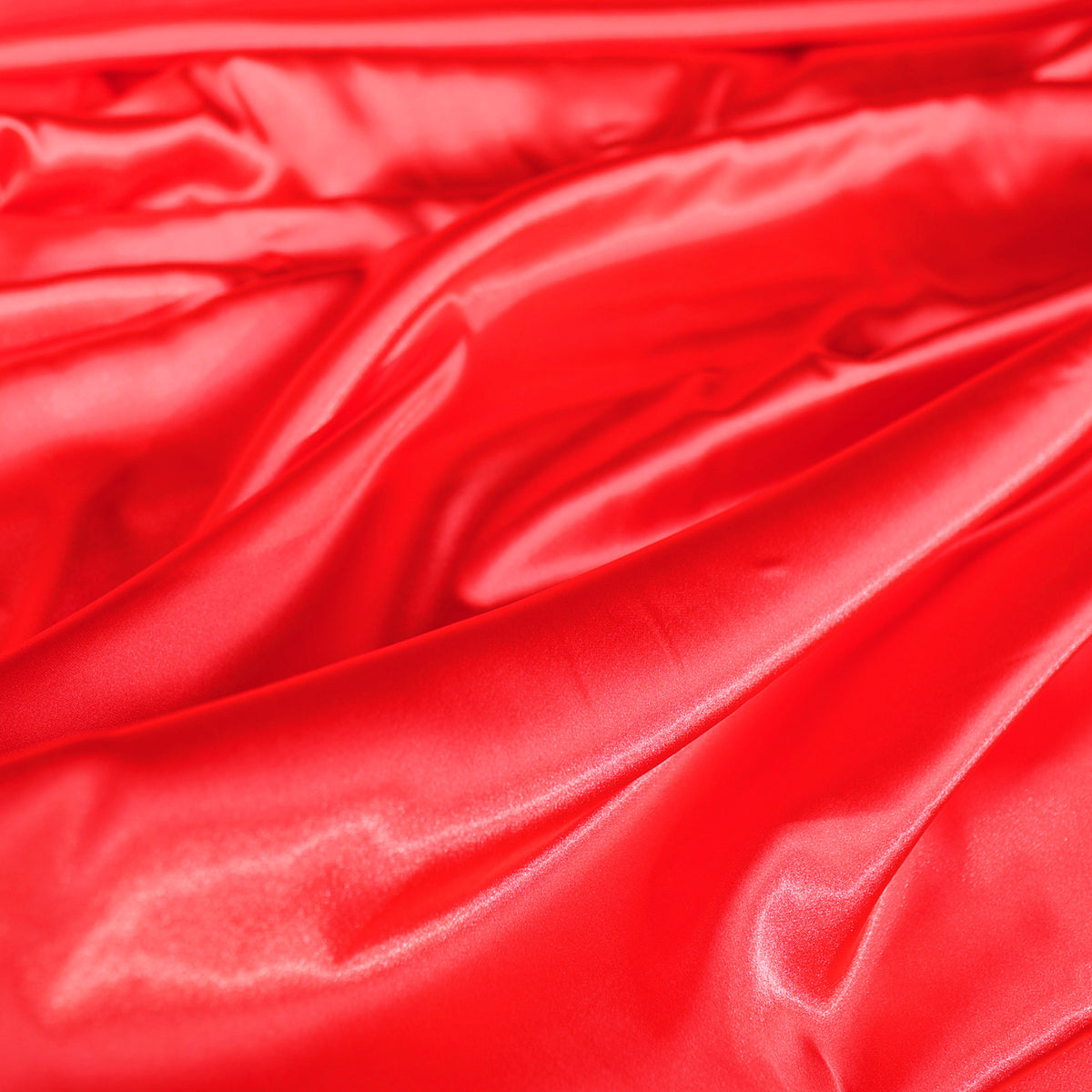 Red Satin Charmeuse Fabric by the Yard, Silky Charmeuse for Evening Dresses, Lingerie and Formalwear