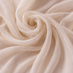 Chiffon Backdrop, Wedding Arch, Dusty, Light & Navy Blues Ceremony Draping | Polyester | 60 Inch Wide Panel, Sheer Matte Finish