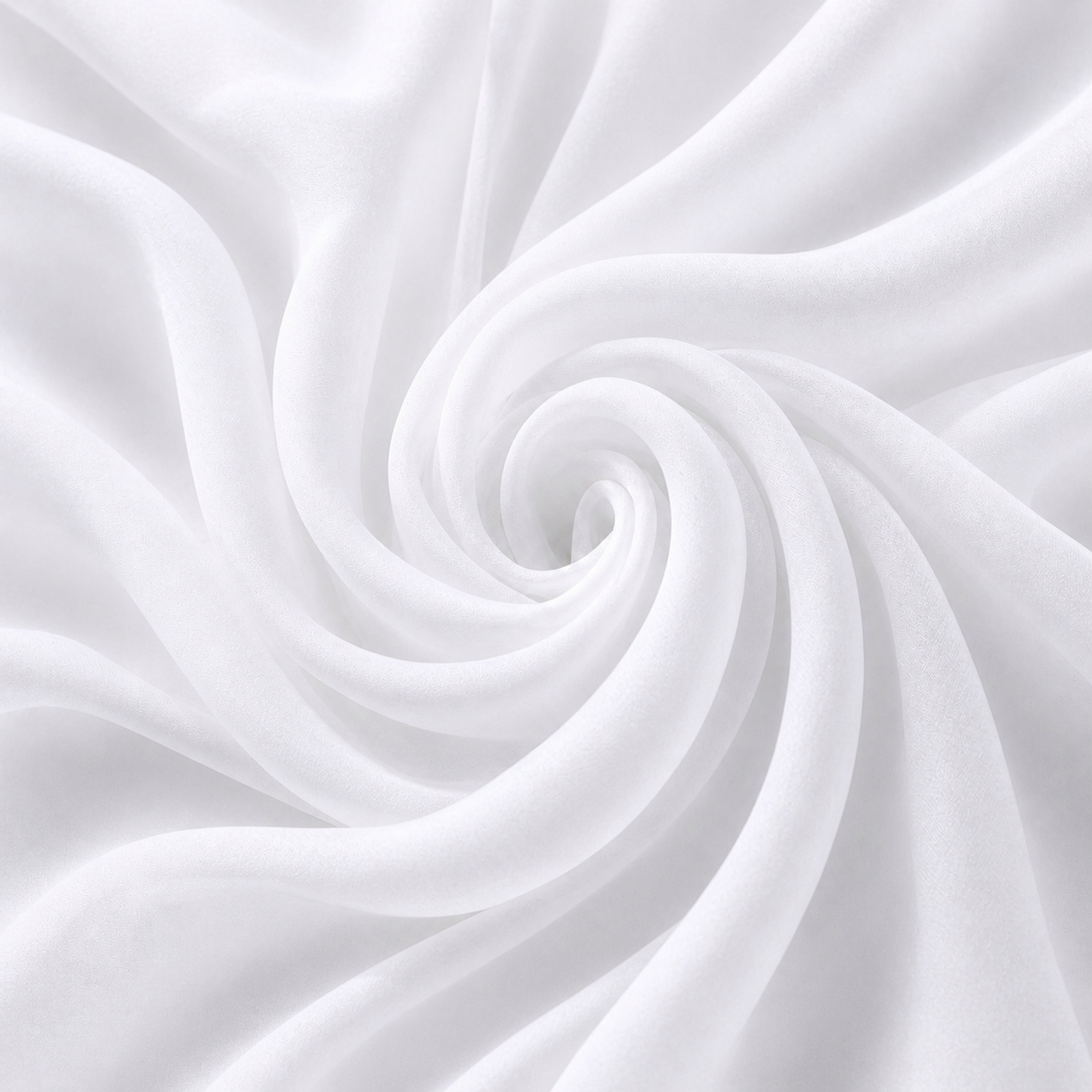 White Ivory Chiffon Fabric – Sheer Bridal Material for Dresses, Veils & Decor