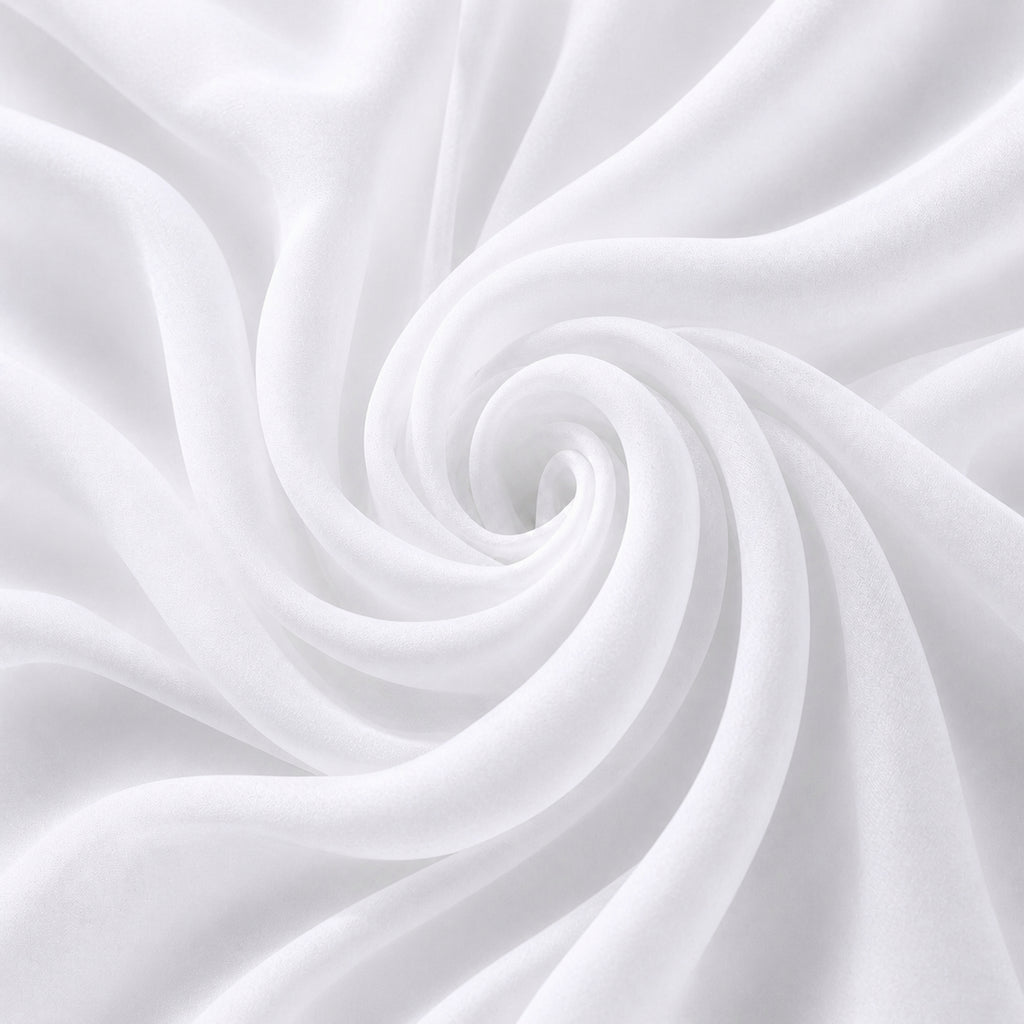 Chiffon Backdrop, Wedding Arch, Dusty, Light & Navy Blues Ceremony Draping | Polyester | 60 Inch Wide Panel, Sheer Matte Finish