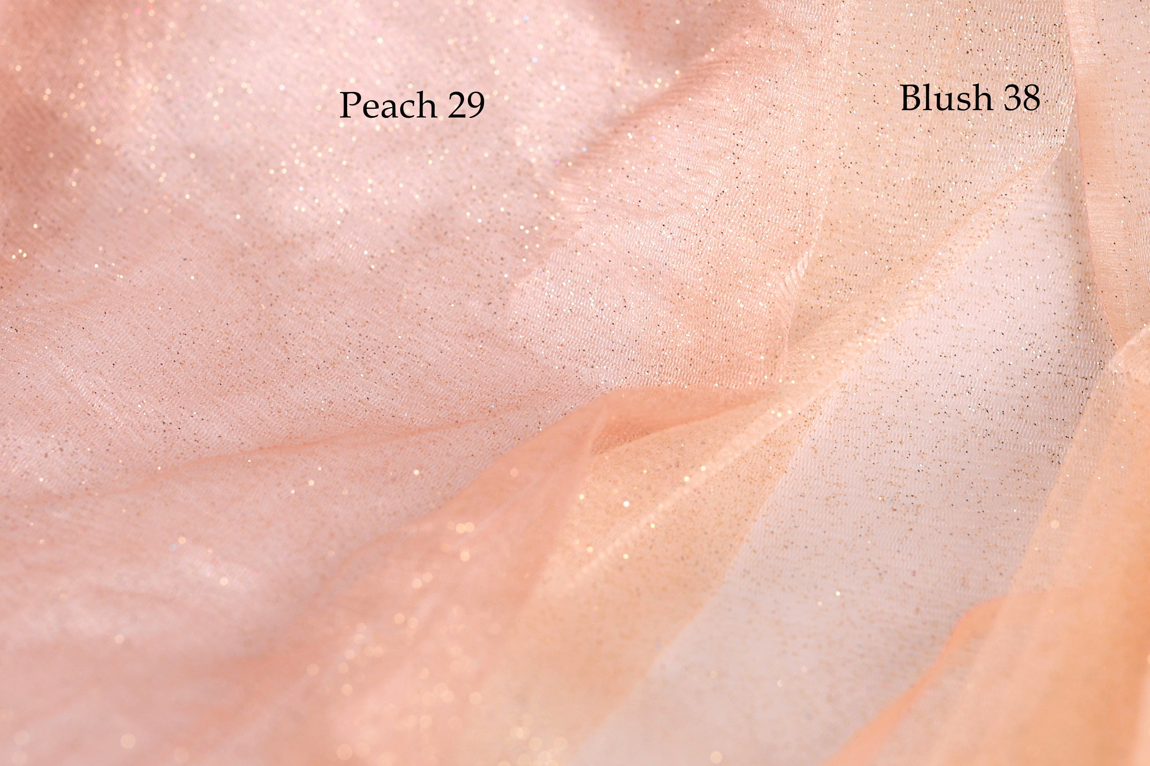 Glitter Tulle Fabric Swatch: 20 Colors, Sparkle Mesh, Semi-Soft Fabric Color Preview