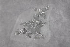 Silver Gray Floral Lace Appliques, Delicate Sew-On Motifs