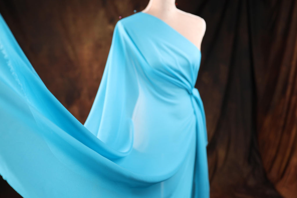 a blue dress on a mannequin on a mannequin