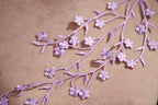a close up of a piece of cloth with flowers on it