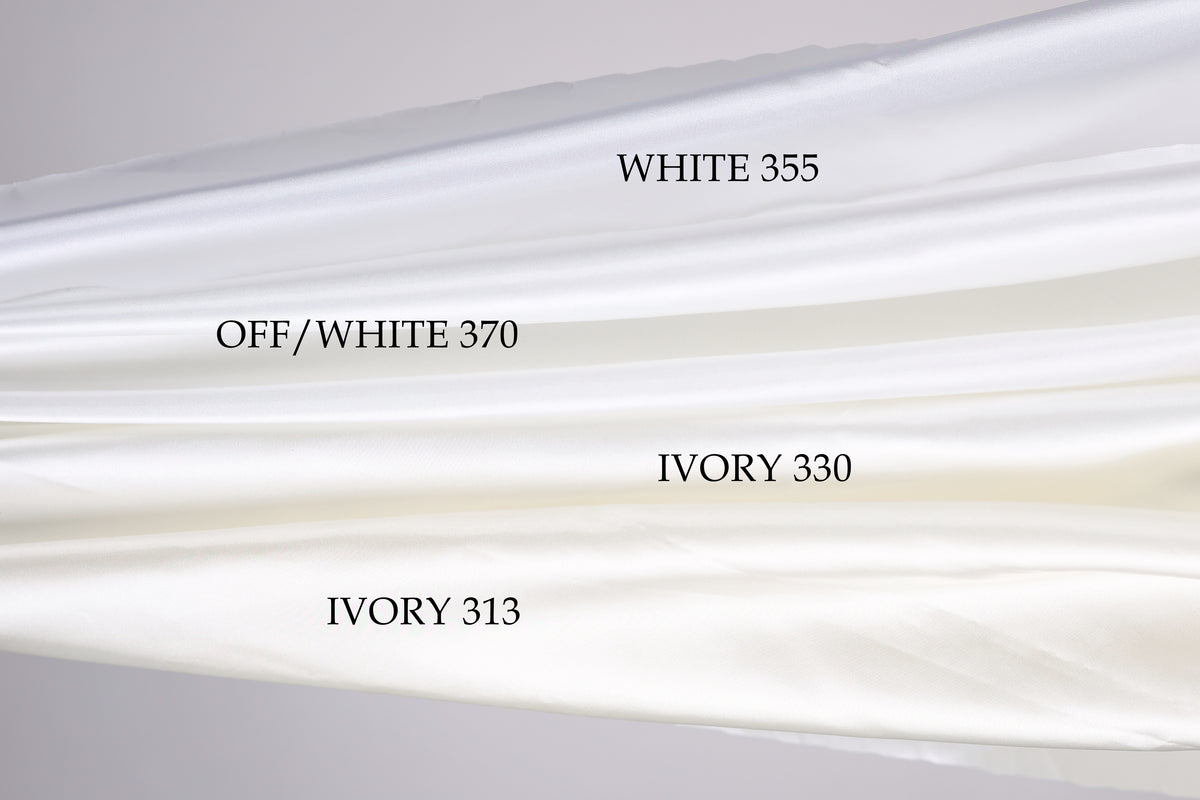 The image is a collage of four different images, each with a different color and texture. The first image is white, the second is off-white (white), the third is ivory, and the fourth is ivory.