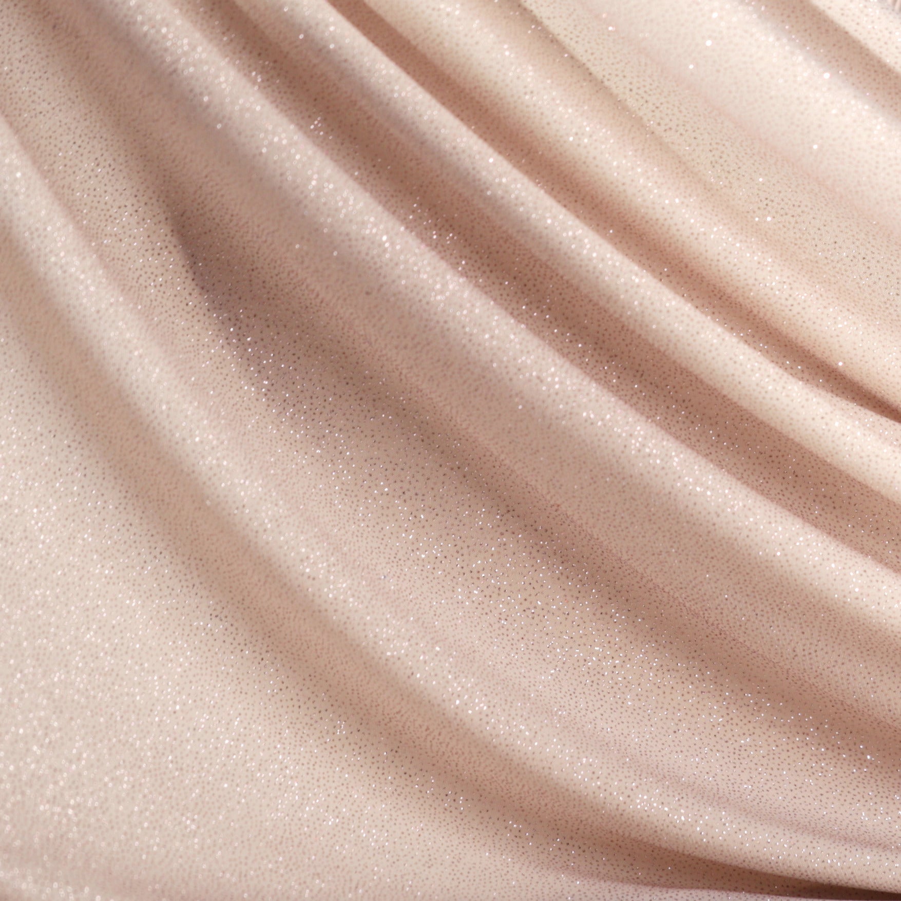 Glitter Spandex Knit Fabric: Shimmer Metallic 4-Way Stretch Material - 18 Colors