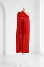 Red-Burgundy Glitter Knit Fabric, 4-Way Stretch Dancewear Costume Fashion