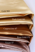 Bridal Satin Fabric Swatchbook: 54 Colors, Silky Polyester Material Color Preview