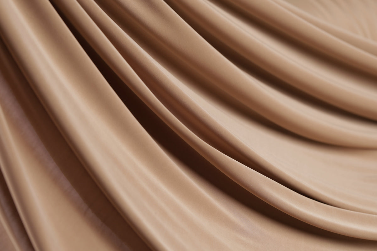 Champagne Venechia Stretch Knit – Matte Draping Fabric by the Yard