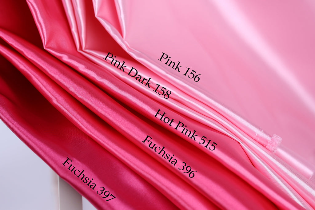 Bridal Satin Fabric Swatchbook: 54 Colors, Silky Polyester Material Color Preview