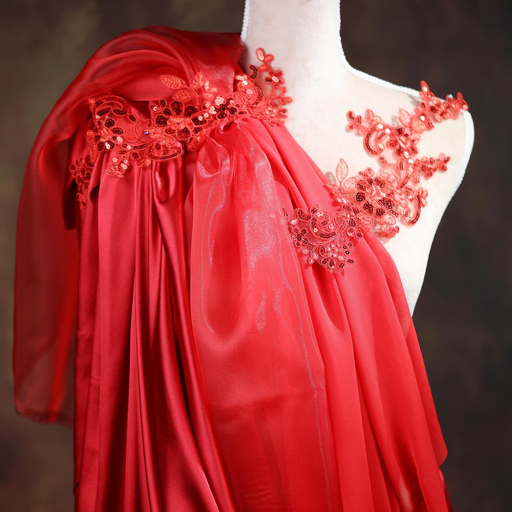 a red dress on a mannequin on a mannequin