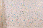 a vibrant and intricate floral pattern with various shades of pink, blue, and green. The pattern is composed of numerous small flowers and leaves, creating a visually striking and detailed design. The image appears to be a collage of multiple images, with each one contributing to the overall floral theme.