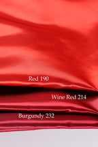 Bridal Satin Fabric Swatchbook: 54 Colors, Silky Polyester Material Color Preview
