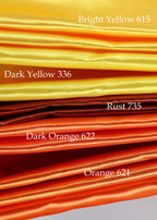 Bridal Satin Fabric Swatchbook: 54 Colors, Silky Polyester Material Color Preview