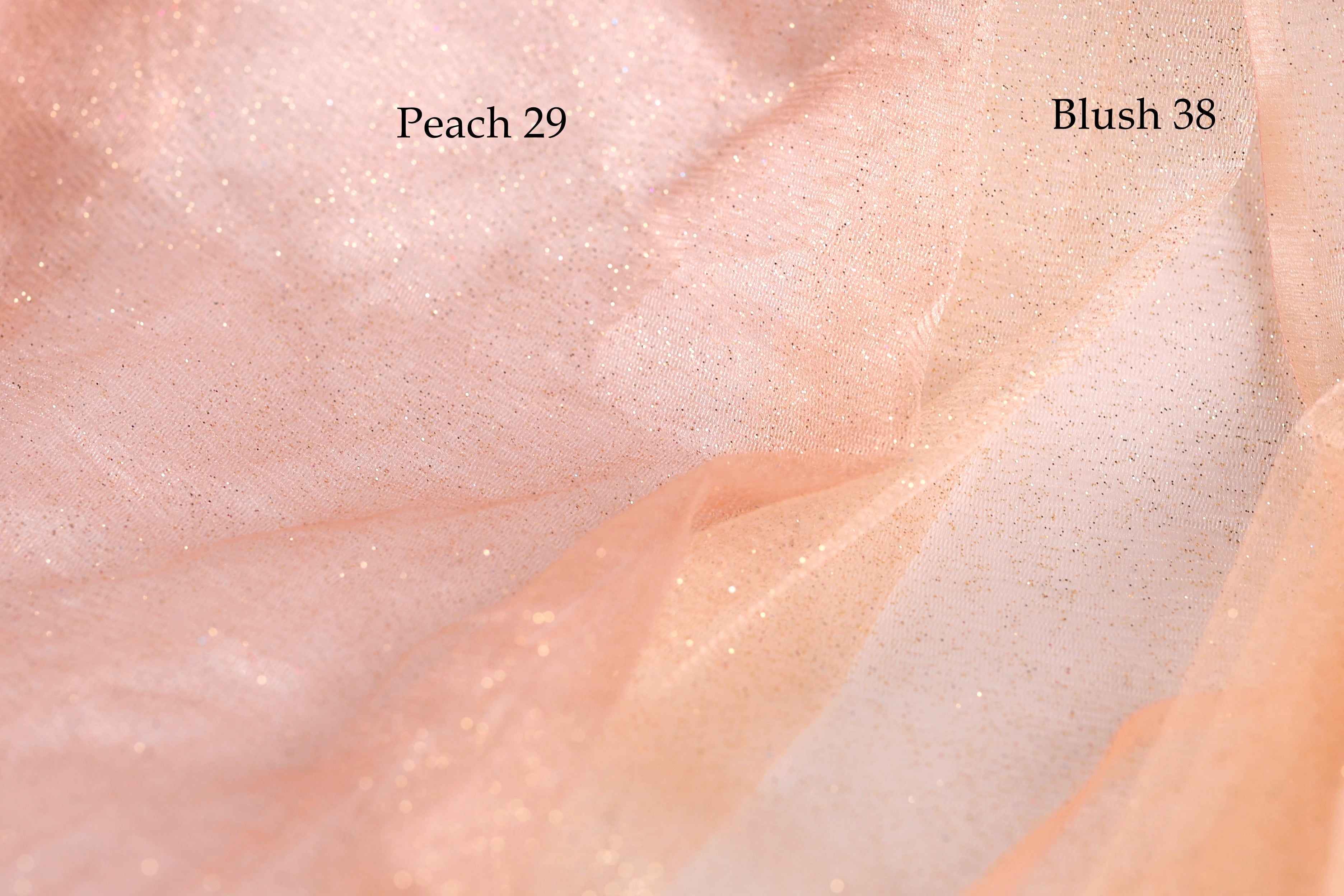 Glitter Tulle Fabric Swatchbook: 20 Colors, Sparkle Mesh, Semi-Soft Fabric Color Preview