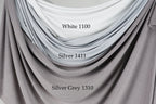Glitter Spandex Knit Fabric Swatchbook: Polyester 4-Way Stretch Shimmer Material (18 Colors)