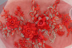 a close up of a piece of cloth with flowers on it