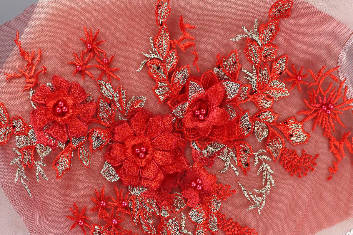 a close up of a piece of cloth with flowers on it