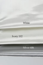 Bridal Satin Fabric Swatchbook: 54 Colors, Silky Polyester Material Color Preview