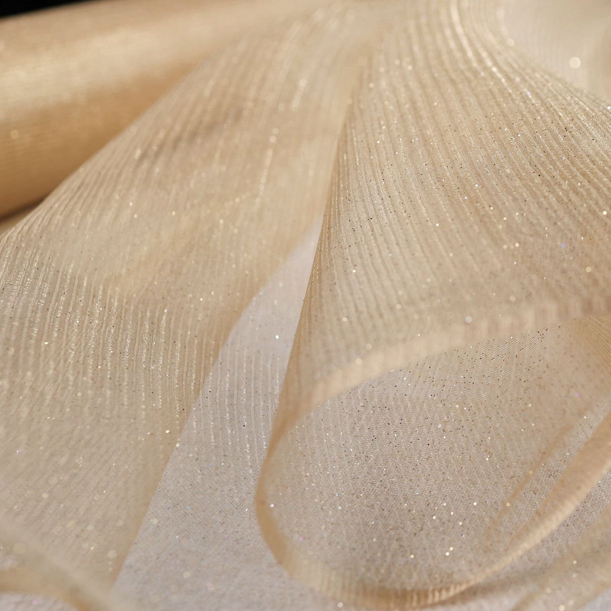 Glitter Tulle Fabric: 20 Colors Sparkle Mesh, Semi-Soft - by the Yard