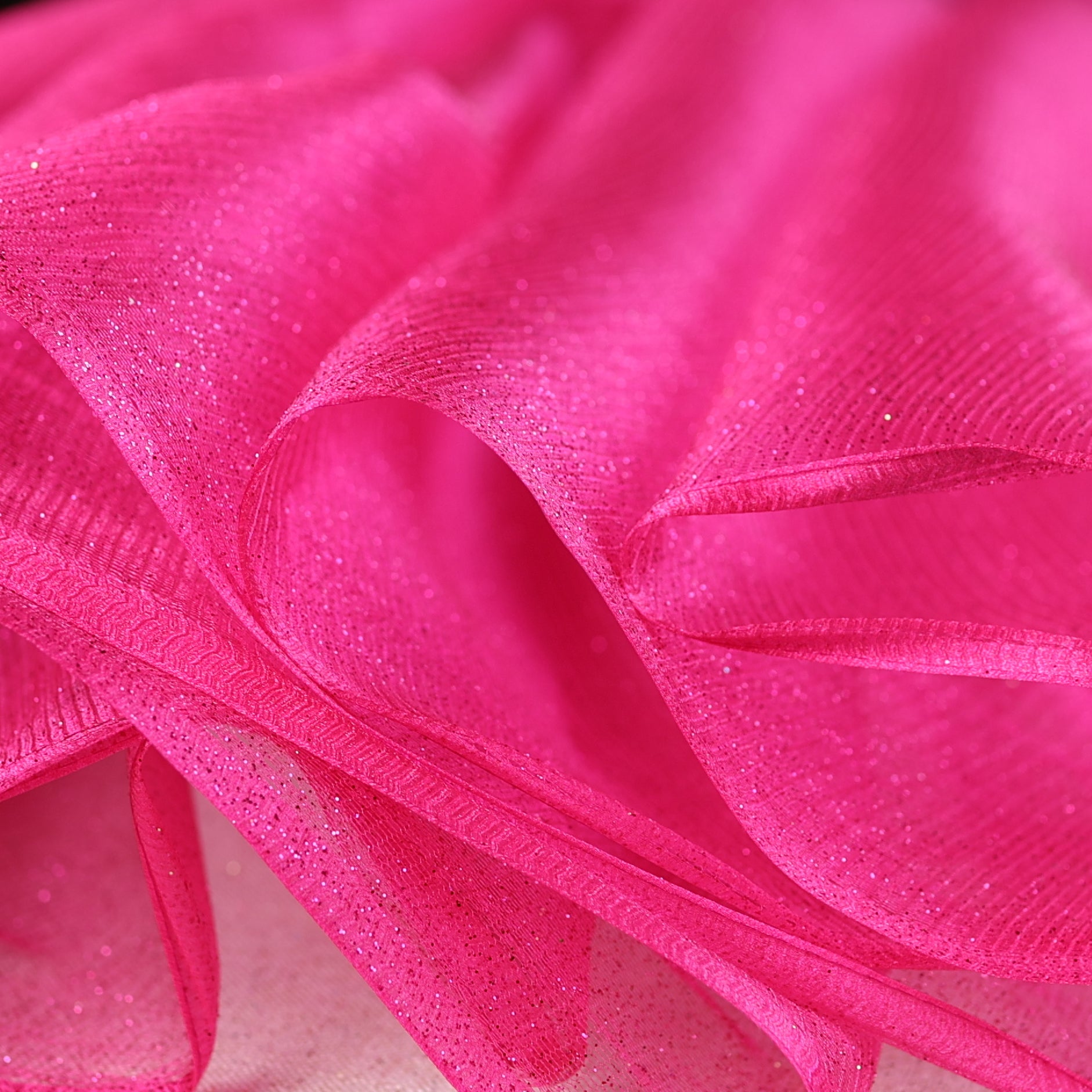 Glitter Tulle Fabric: 20 Colors Sparkle Mesh, Semi-Soft - by the Yard