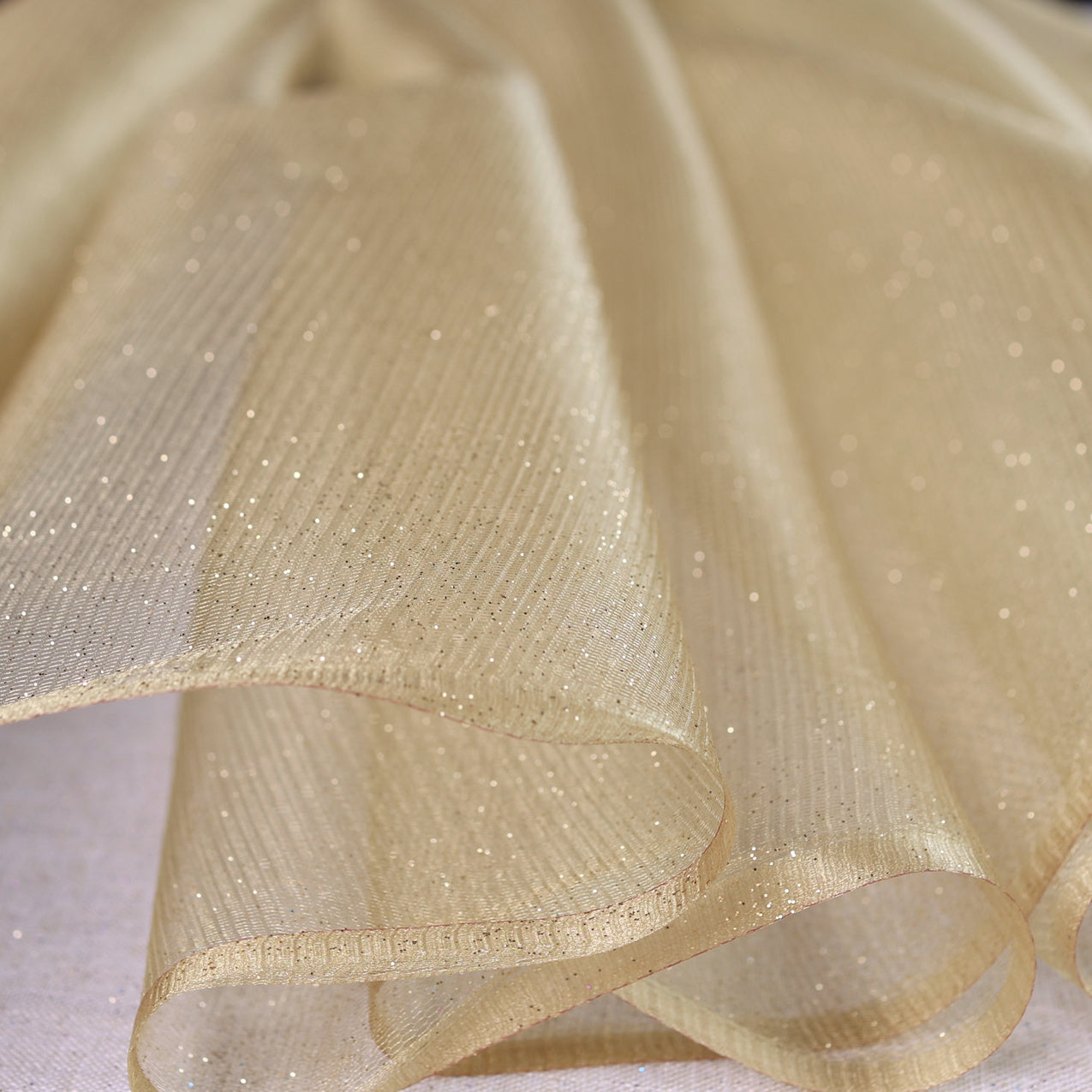 Glitter Tulle Fabric: 20 Colors Sparkle Mesh, Semi-Soft - by the Yard
