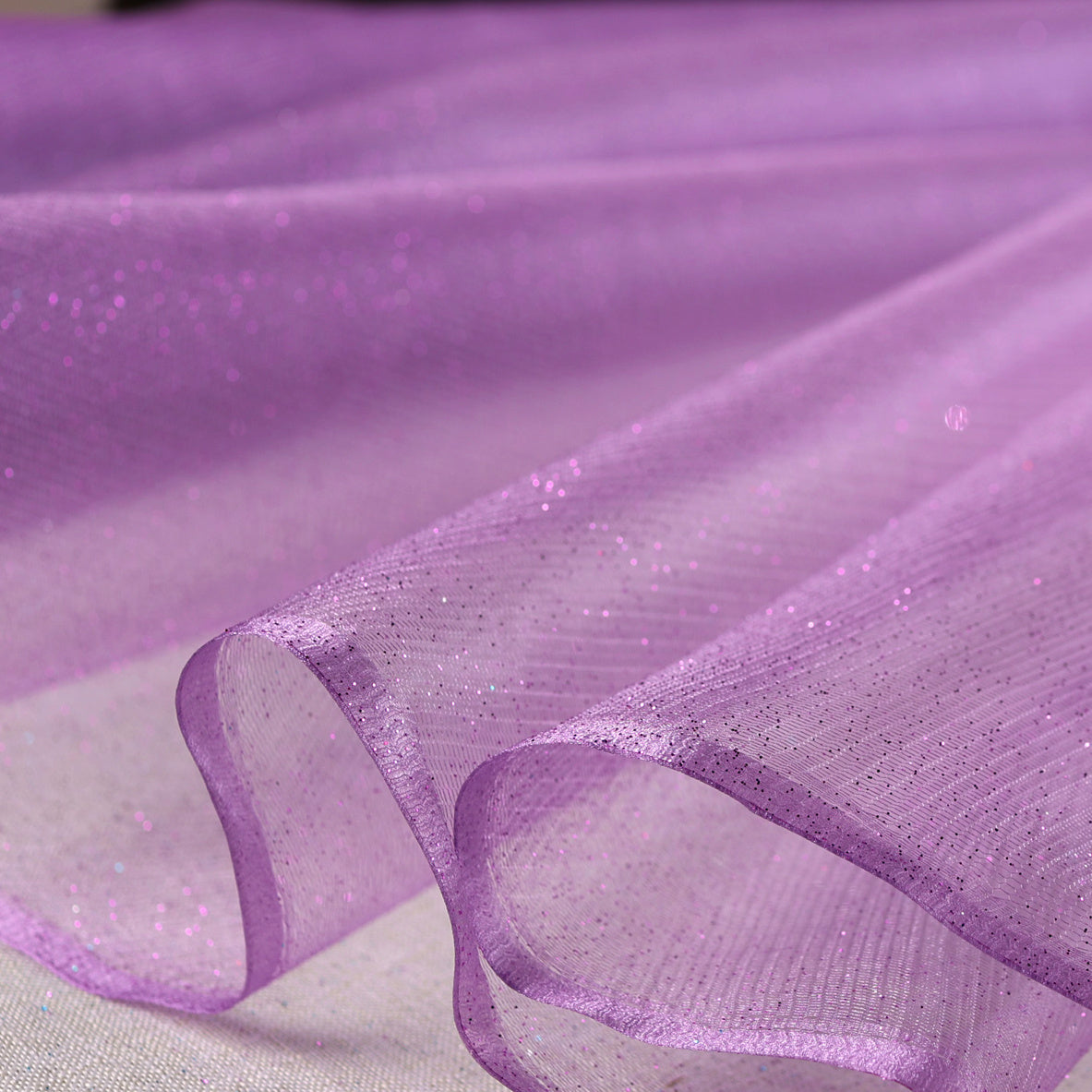 Glitter Tulle Fabric: 20 Colors Sparkle Mesh, Semi-Soft - by the Yard