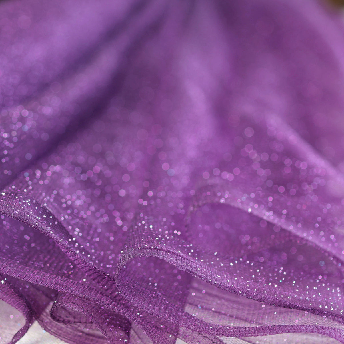 Glitter Tulle Fabric: 20 Colors Sparkle Mesh, Semi-Soft - by the Yard