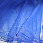 Blue Glitter Tulle Fabric – Sparkly Mesh